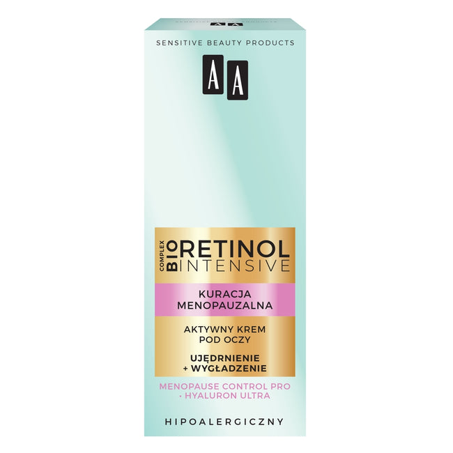 AA Retinol Intensive Kuracja Menopauzalna krem aktywny pod oczy ujędrnienie + wygładzenie 15ml