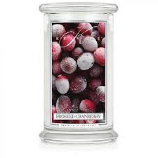 Kringle Candle Duża świeca zapachowa z dwoma knotami Cranberry 623g