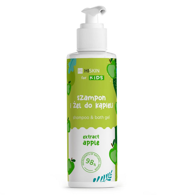 HiSkin Kids szampon i żel do kąpieli Jabłko 280ml