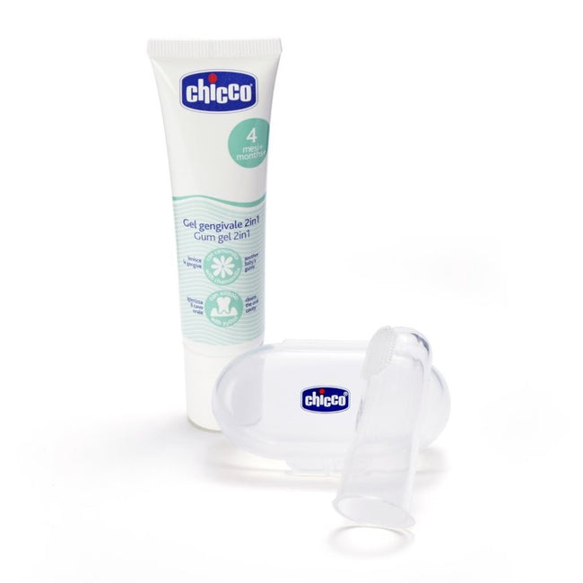 Chicco Zestaw startowy żel na ząbkowanie 30ml + szczoteczka na palec