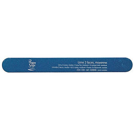 Peggy Sage 2-Way Nail File Medium pilnik do paznokci dwustronny 240/240 niebieski 1szt