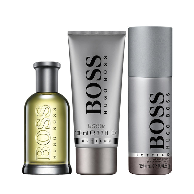 Hugo Boss Bottled zestaw woda toaletowa spray 100ml + żel pod prysznic 100ml + dezodorant spray 150ml