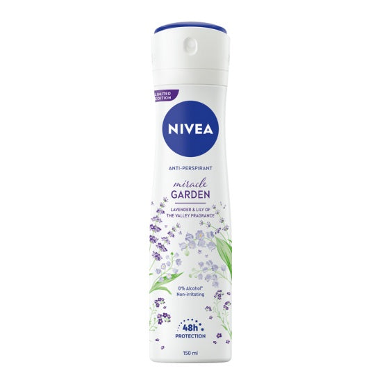 Nivea Miracle Garden antyperspirant w spray'u Lawenda i Lilia 150ml