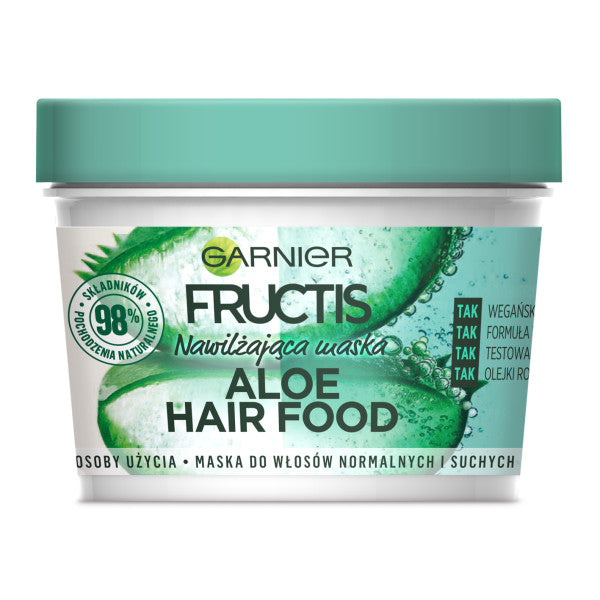 Garnier Fructis Aloe Hair Food nawilżająca maska do włosów normalnych i suchych 390ml