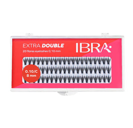 Ibra Kępki sztucznych rzęs Extra Double Knot-Free C 0.10-8mm