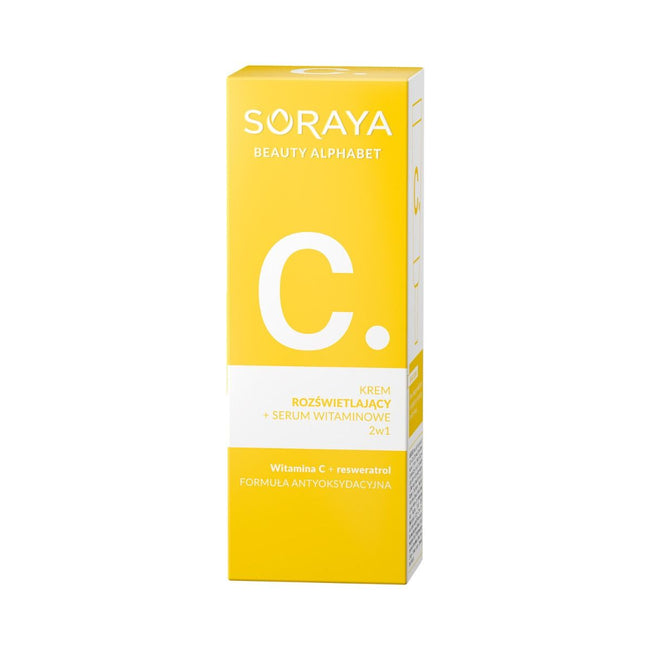 Soraya Beauty Alphabet Wit.C krem rozświetlający + serum witaminowe 2w1 30ml