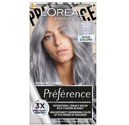 L'Oreal Paris Preference Vivid Colors trwała farba do włosów 10.112 Silver Grey