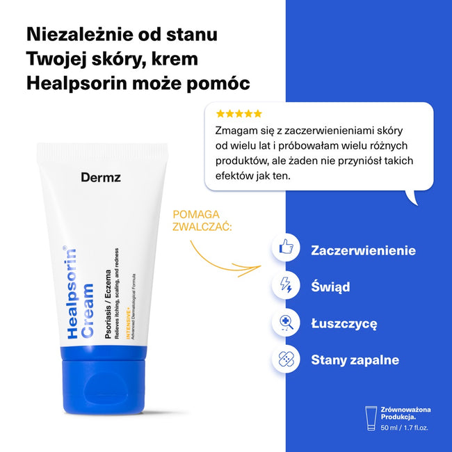 Dermz Healpsorin krem na łuszczycę i egzemę 50ml