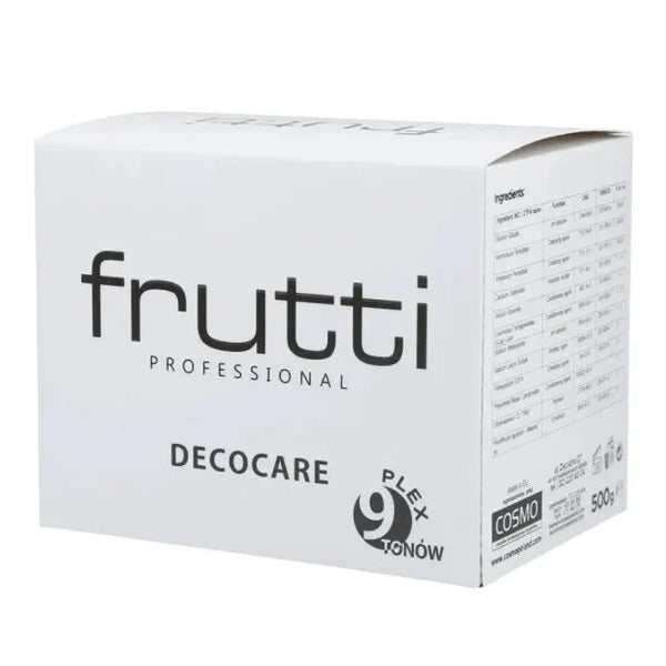 Frutti Professional Decocare Plex rozjaśniacz do włosów 9 tonów 500g