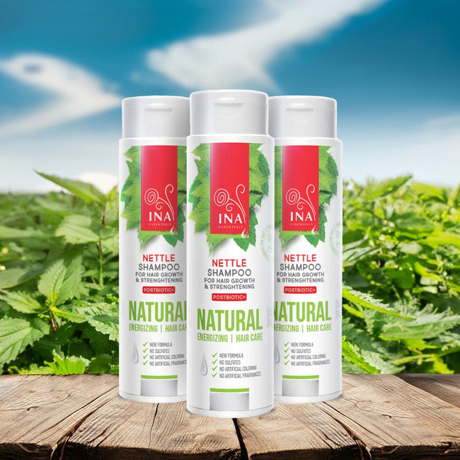 INA ESSENTIALS Nettle Shampoo naturalny szampon pokrzywowy przeciw wypadaniu włosów 200ml