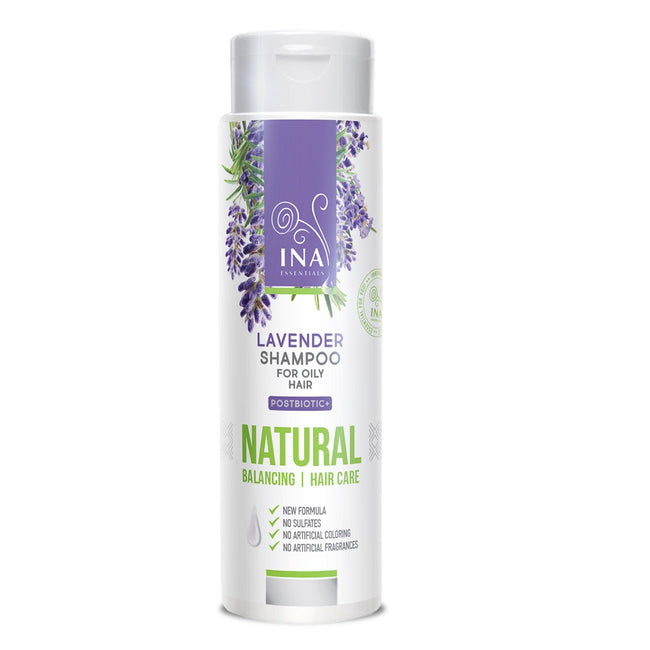 INA ESSENTIALS Lavender Shampoo naturalny szampon lawendowy do włosów przetłuszczających się 200ml