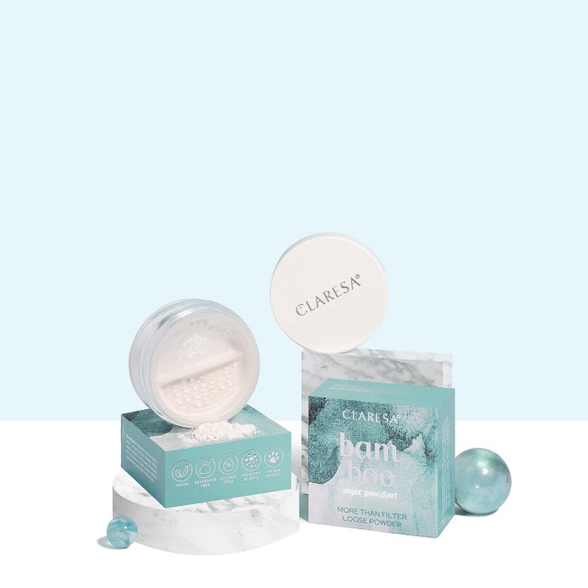 Claresa Bamboo Super Pow(d)er! sypki puder bambusowy 8g