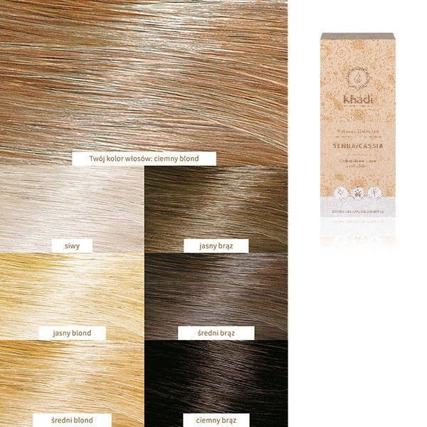 Khadi Natural Haircare bezbarwna henna do włosów Senna/Cassia 100g