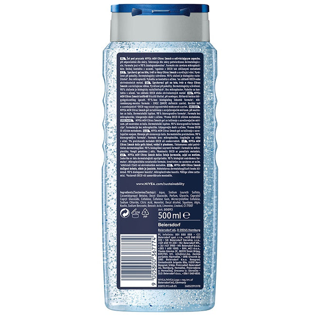 Nivea Men Citrus Smash żel pod prysznic 500ml
