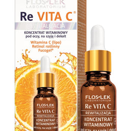 Floslek Re Vita C 40+ koncentrat witaminowy pod oczy na szyję i dekolt 15ml