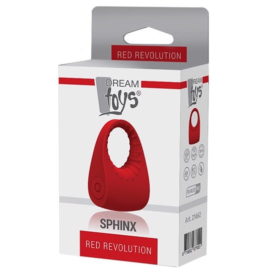 Dream Toys Red Revolution Sphinx wibrujący pierścień na penisa