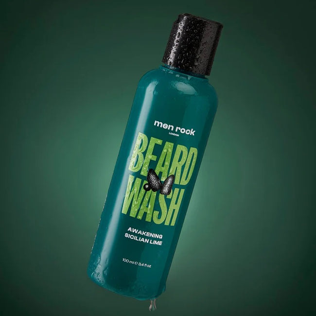 MenRock Beardy Beloved Awakening Sicilian Lime zestaw szampon do brody 100ml + balsam do brody 100ml