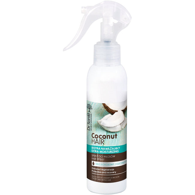 Dr. Sante Coconut Hair spray ekstra nawilżający z olejem kokosowym dla suchych i łamliwych włosów 150ml