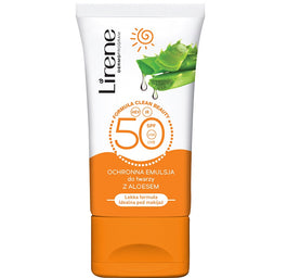Lirene Ochronna emulsja do twarzy z aloesem SPF50 50ml