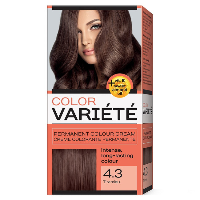 Chantal Variete Color Permanent Colour Cream farba trwale koloryzująca 4.3 Tiramisu 110g