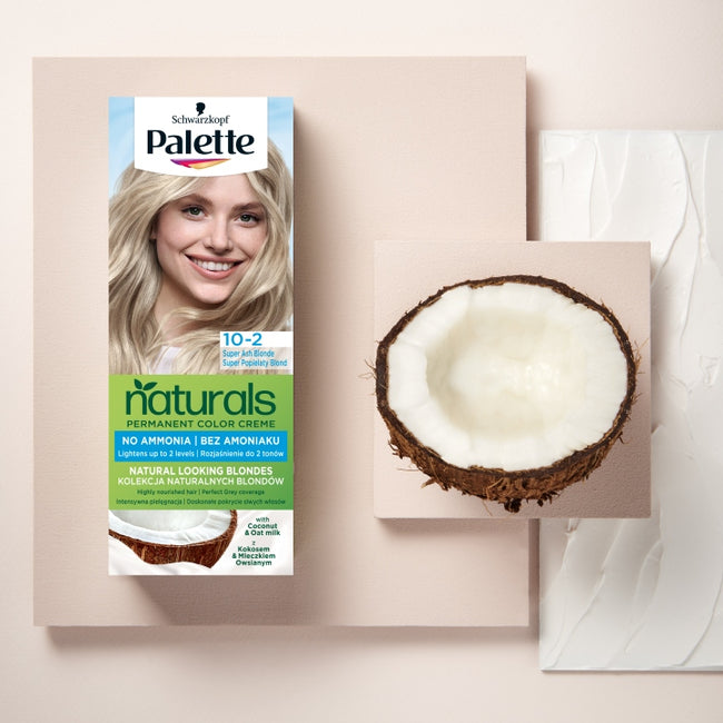 Palette Permanent Naturals Color Creme Go Blonde rozjaśniająca farba do włosów 10-2 Super Popielaty Blond