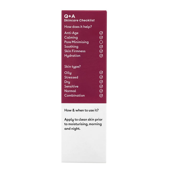 Q+A Hyaluronic Acid Facial Serum nawilżające serum do twarzy z kwasem hialuronowym 30ml