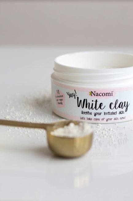 Nacomi White Clay biała glinka nawilżająco-łagodząca 50g