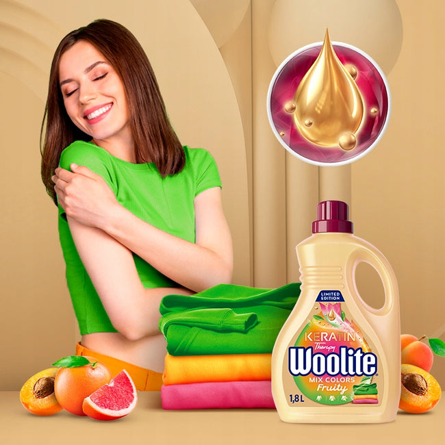 Woolite Keratin Therapy Fruity płyn do prania do kolorów 1,8l
