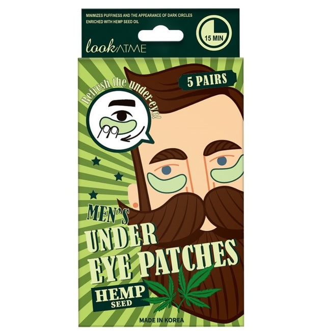 Look At Me Men’s Under Eye Patches płatki pod oczy dla mężczyzn Hemp Seed 5 par