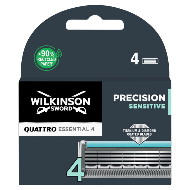 Wilkinson Quattro Essential 4 Precision Sensitive zapasowe ostrza do maszynki do golenia 4szt