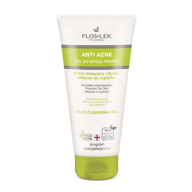 Floslek Anti Acne żel do mycia twarzy skóra mieszana i tłusta skłonna do trądziku 200ml