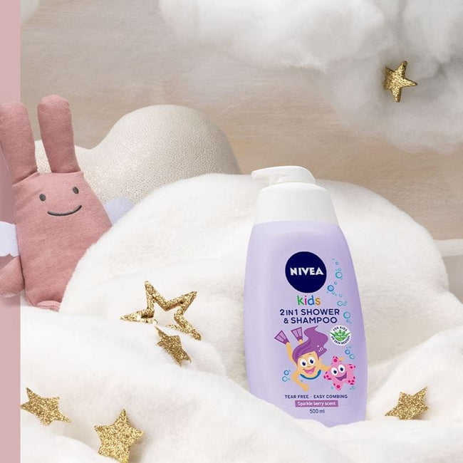 Nivea Kids żel do mycia ciała 2w1 o zapachu owocowych żelków 500ml