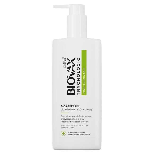 BIOVAX Trychologic Przetłuszczanie szampon do włosów i skóry głowy 200ml
