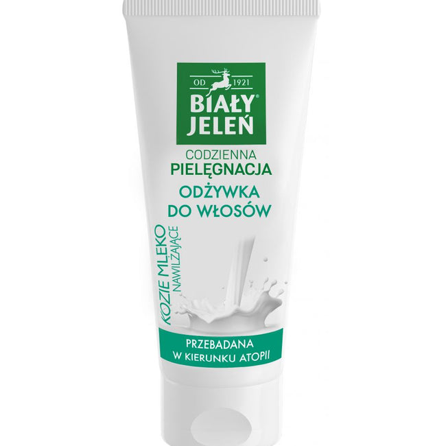 Biały Jeleń Kozie Mleko hipoalergiczna odżywka do włosów cienkich 200ml