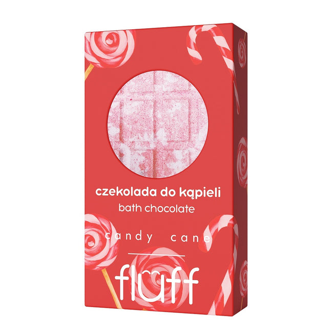 Fluff Bath Chocolate czekolada do kąpieli Candy Cane 160g