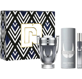 Paco Rabanne Invictus Platinum zestaw woda perfumowana spray 100ml + woda perfumowana spray 10ml + dezodorant spray 150ml