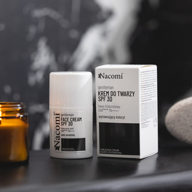 Nacomi Gentleman nawilżający krem do twarzy SPF30 wyrównujący koloryt skóry 50ml
