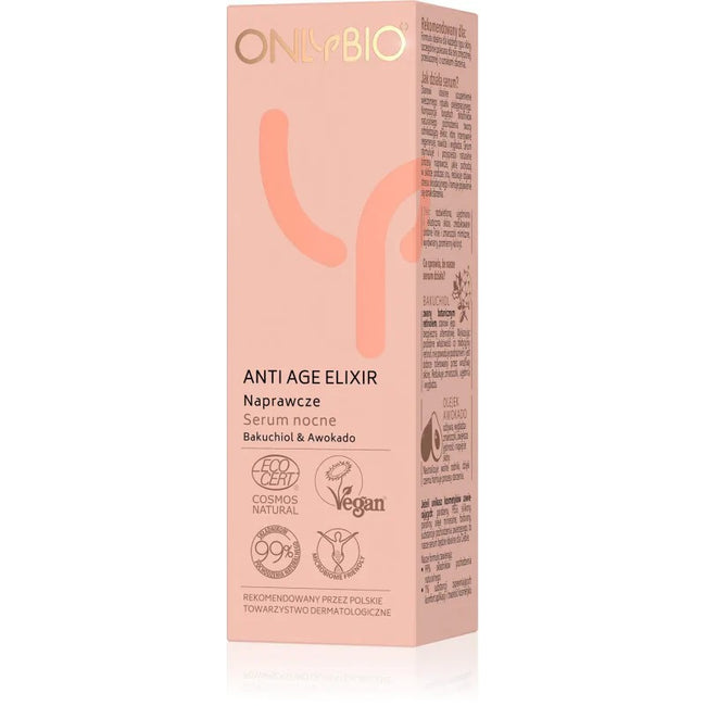OnlyBio Anti Age Elixir naprawcze serum nocne 30ml