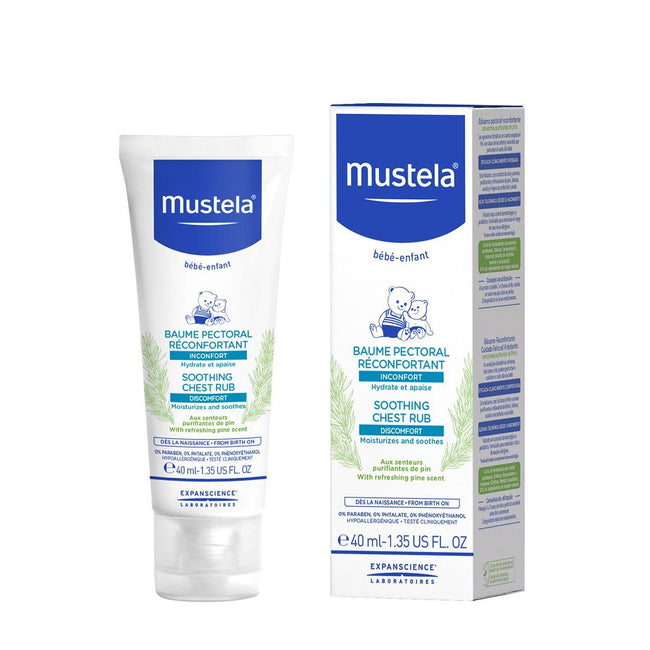 Mustela Soothing Chest Rub kojący balsam do nacierania klatki piersiowej 40ml