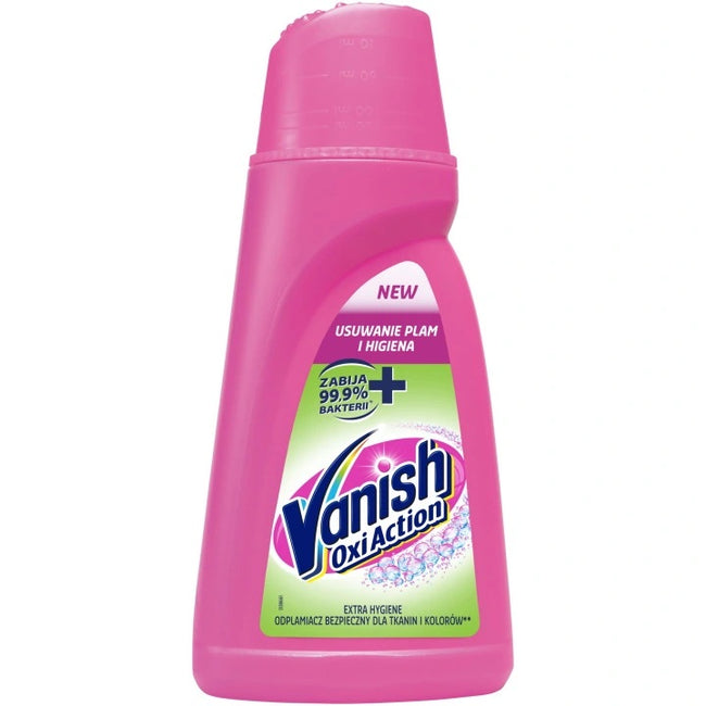 Vanish Oxi Action Extra Hygiene dezynfekujący odplamiacz do tkanin w płynie 940ml