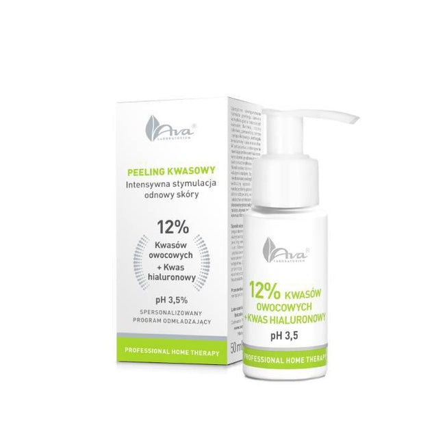 Ava Laboratorium Professional Home Therapy kwasy owocowe 12% + kwas hialuronowy 50ml