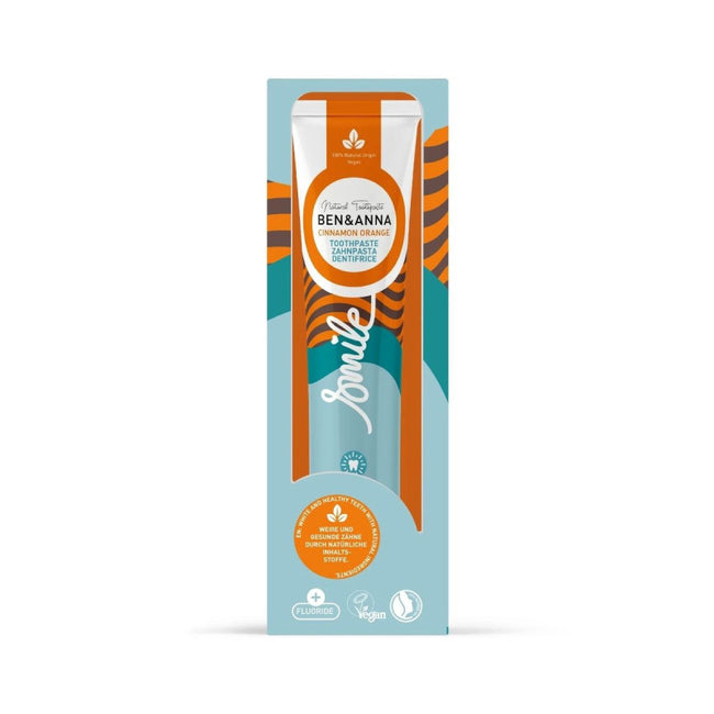 Ben&Anna Natural Toothpaste naturalna pasta do zębów z fluorem Pomarańcza z Cynamonem 75ml