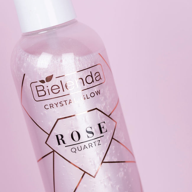 Bielenda Crystal Glow Rose Quartz mgiełka do twarzy nawilżająco-rozświetlająca 200ml