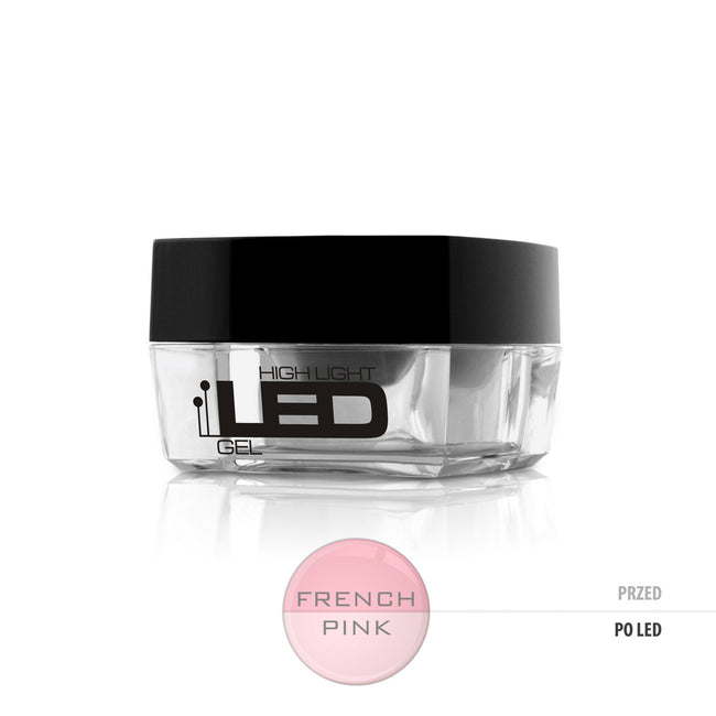 Silcare High Light Led Gel średniogęsty jednofazowy żel do paznokci French Pink 30g