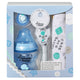 Tommee Tippee Baby Gifts zestaw butelka 150ml + smoczek do butelki 0m + smoczek Any Time 0-6m + śliniak + zawieszka do smoczka