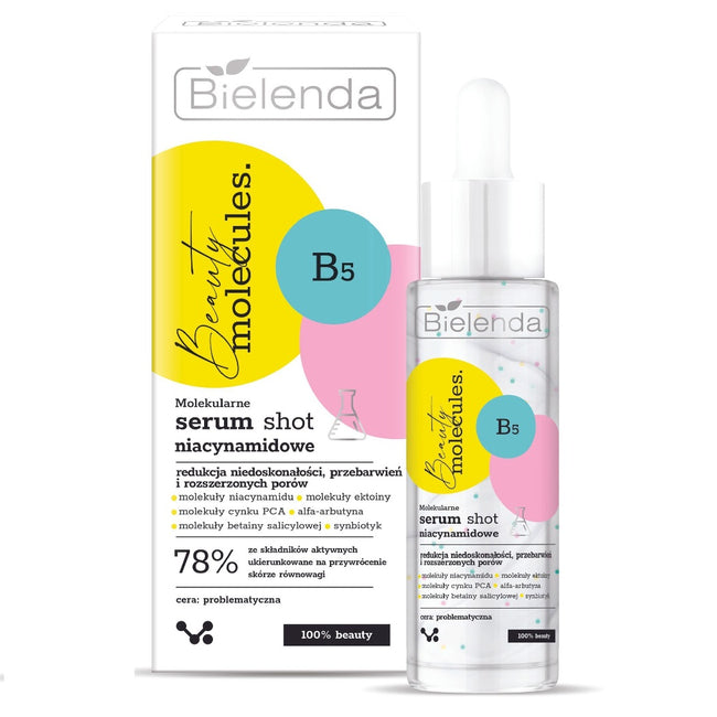 Bielenda Beauty Molecules molekularne niacynamidowe serum shot 30g
