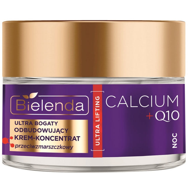 Bielenda Calcium + Q10 ultra bogaty odbudowujący krem-koncentrat przeciwzmarszczkowy na noc 50ml