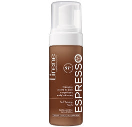 Lirene Perfect Tan brązująca pianka do ciała z organiczną wodą kokosową Espresso 150ml