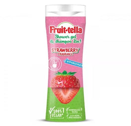 Fruit-tella Żel pod prysznic i szampon 2w1 Truskawka 300ml