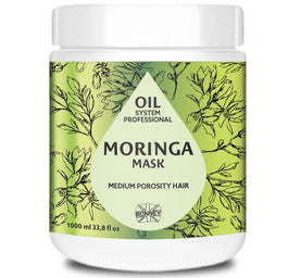 Ronney Professional Oil System Medium Porosity Hair maska do włosów średnioporowatych Moringa 1000ml